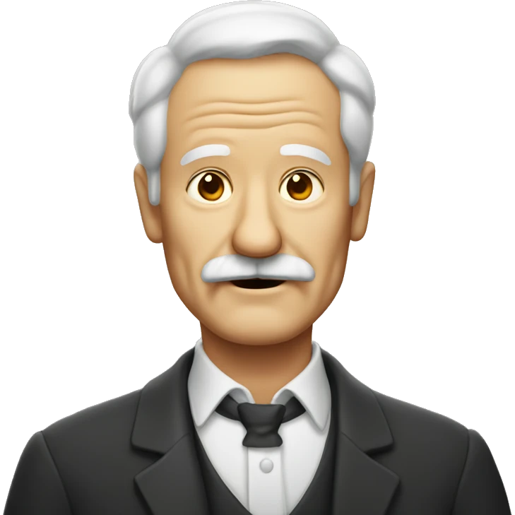 Old man with a moustach emoji