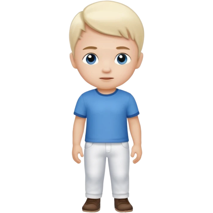 Cute Child with white pants emoji