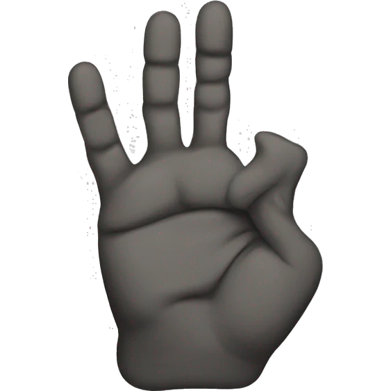rock hand downward emoji