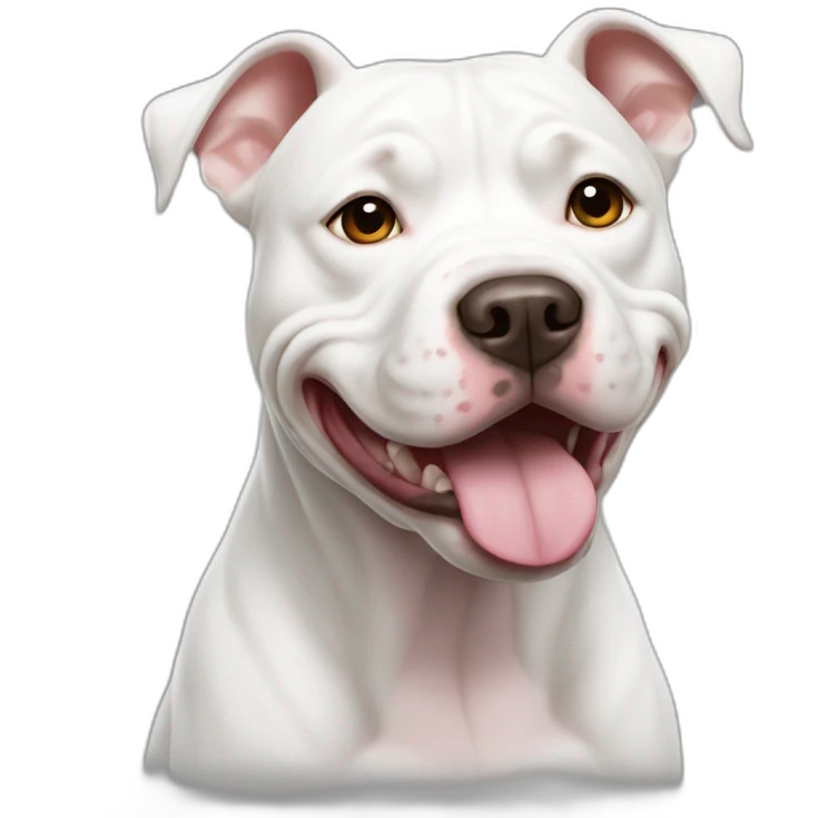 white pitbull emoji