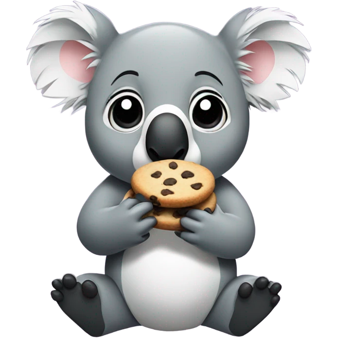 Koala eating cookies emoji