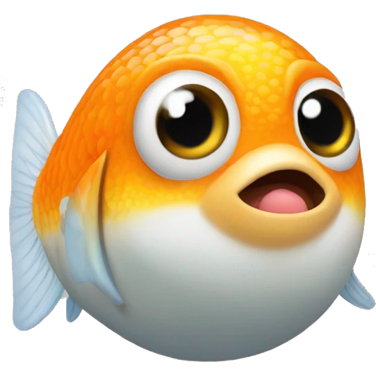 Mini shit zu com peixinho laranja emoji