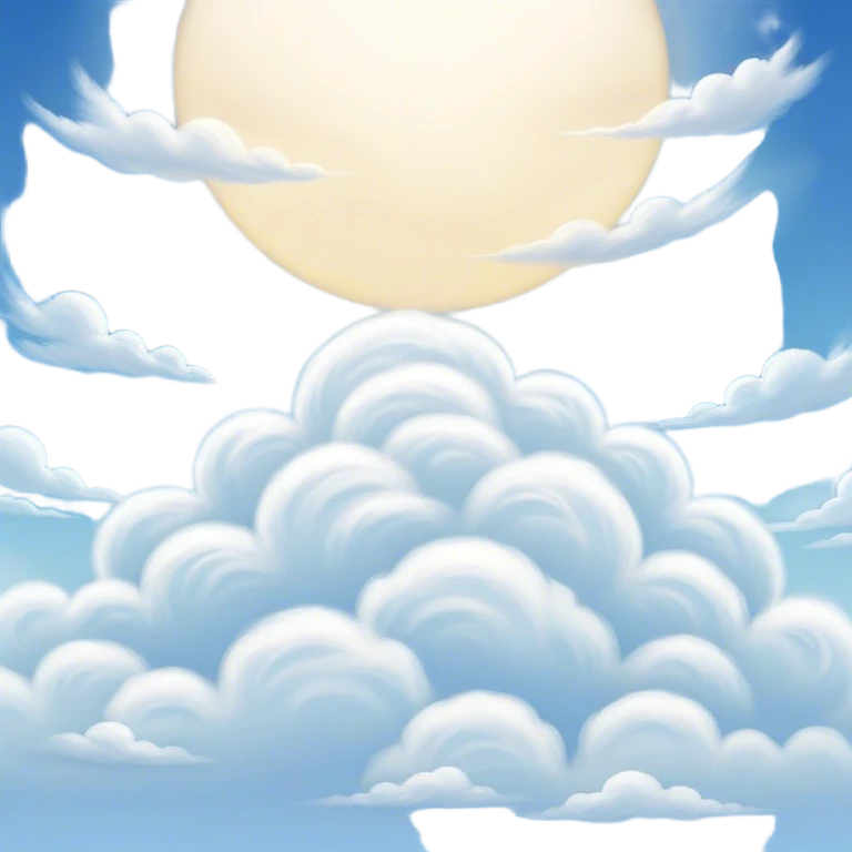 Cinematic Realistic Cirrus Emoji, High and wispy, with thin, delicate clouds stretching across the sky like brush strokes of white. The light, feathery clouds suggest clear weather and distant horizons, evoking a sense of tranquility. Soft glowing outline, capturing the essence of serene skies and airy beauty in a graceful cirrus cloud! emoji
