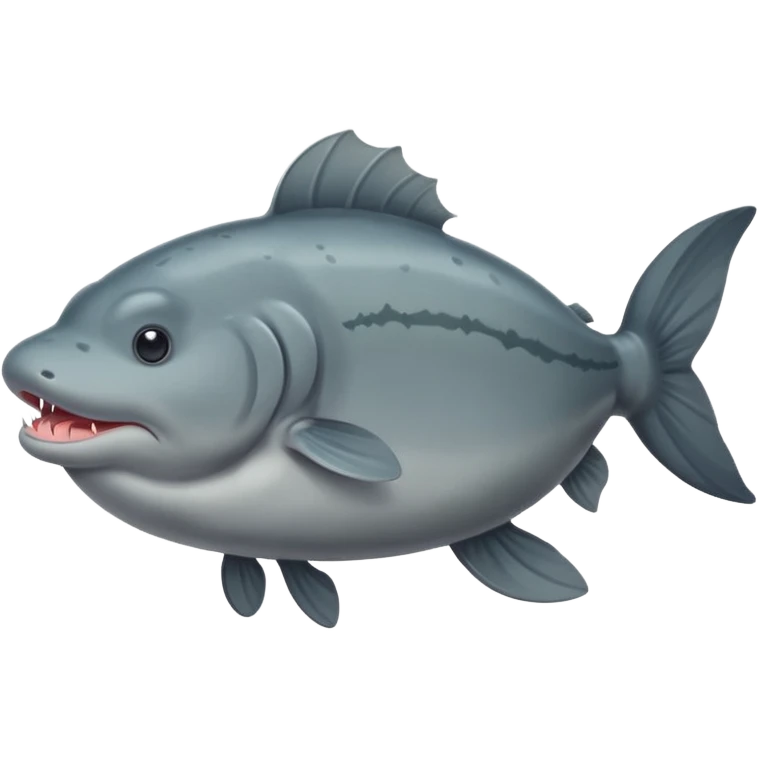 An extremely fat catfish with a bulging stomach emoji