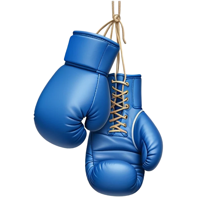 boxing glove blue emoji