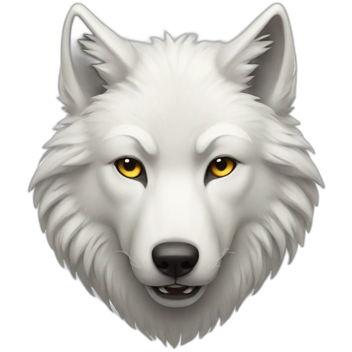 white wolf emoji