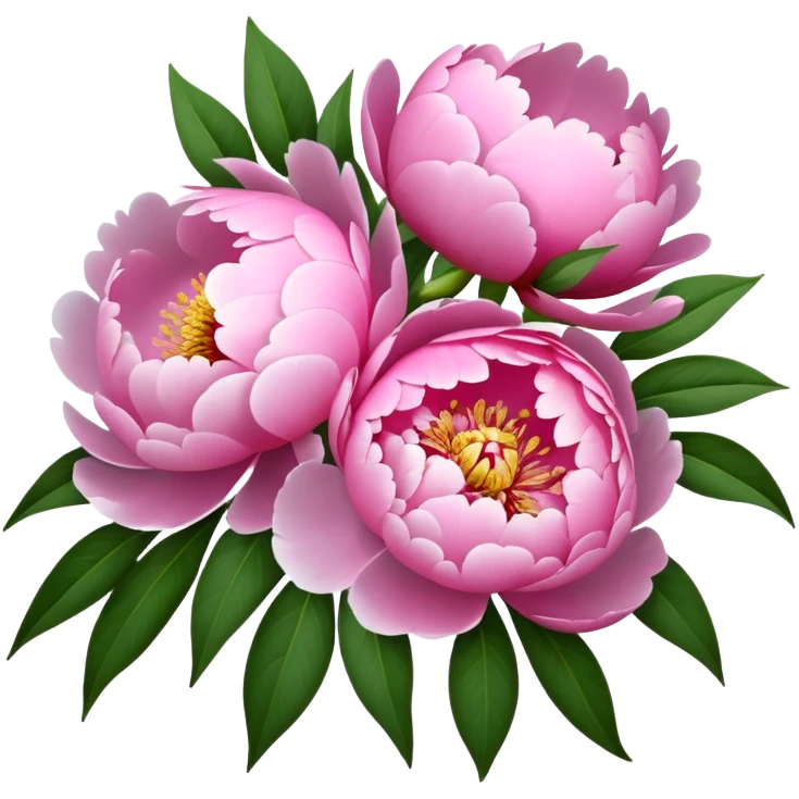 Bouquet of peonies emoji