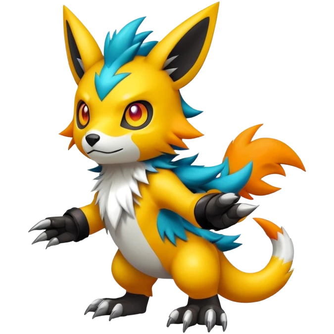  kawaii cool edgy Digimon-Fakemon-animal full body emoji