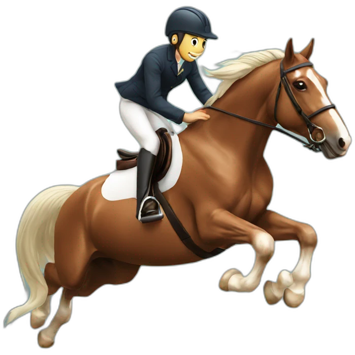 Jumping horse emoji