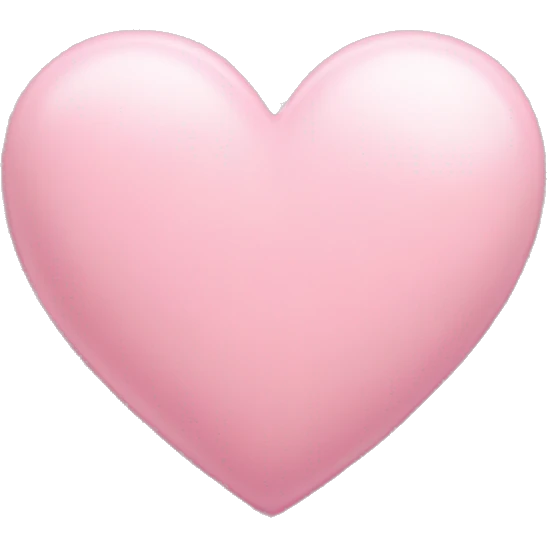 a light pink heart emoji