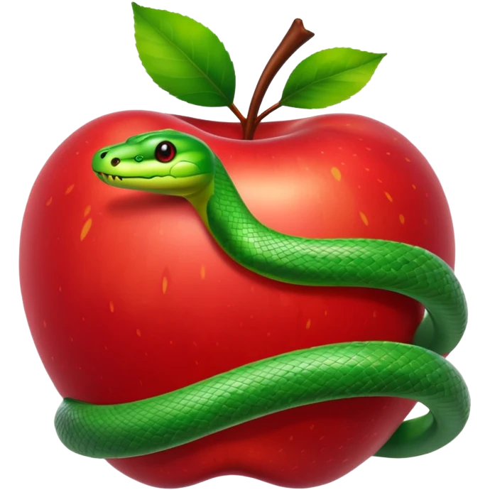 Snake apple emoji