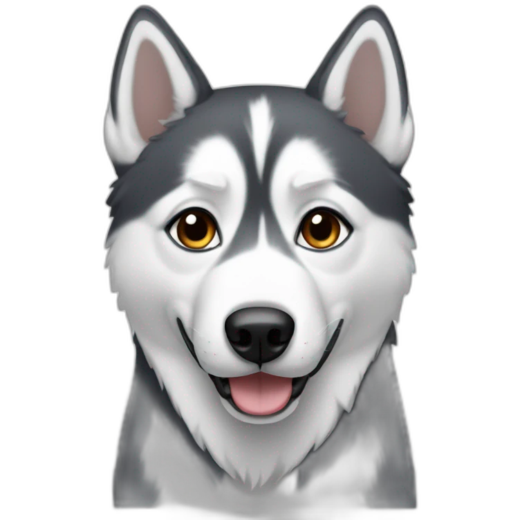 husky white girl emoji