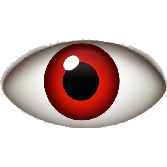 Low red eyes emoji