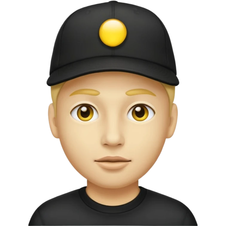 𝖸𝖾𝗅𝗅𝗈𝗐 𝖿𝖺𝖼𝖾  𝗐𝗂𝗍𝗁 𝖻𝗅𝖺𝖼𝗄 𝖼𝖺𝗉 emoji