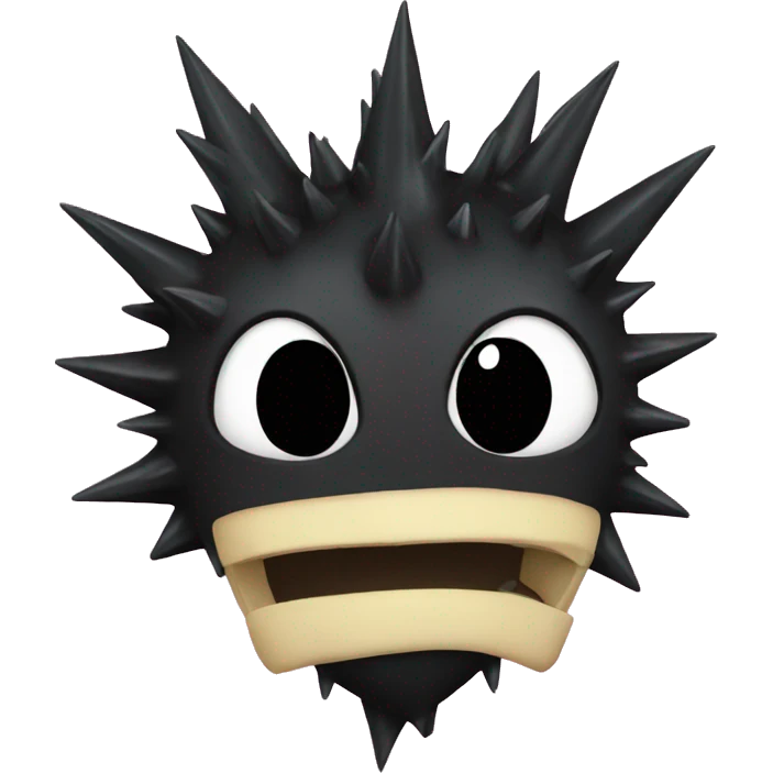 Black spiked heart emoji