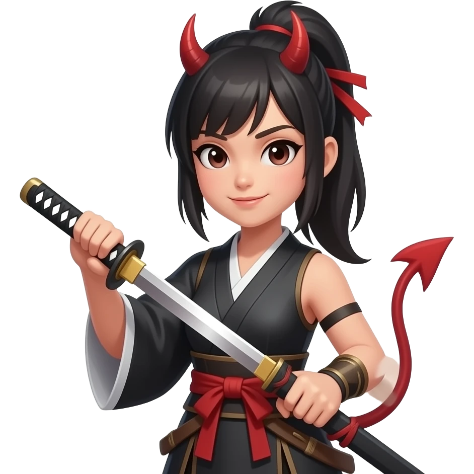 Tajiro. Y. Su. Catana. Y. Nezuko.  Ya. No es.   Un. Demonio.   Es. Mujer emoji