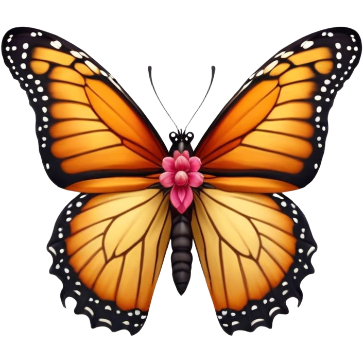 Cinematic Realistic Cute Yawning monarch Butterfly Portrait Emoji, Head tilted slightly with a dramatic, wide-open yawn, showcasing soft, downy ruby wings with gentle droop and half-closed, drowsy eyes rendered in exquisite natural detail, high shine, relaxed yet expressive, styled with a dash of delicate floral charm, soft glowing outline, capturing the essence of a sleepy yet affectionate red butterfly that appears ready to rest its vibrant wings in quiet slumber! emoji