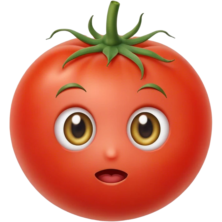 Tomato has cute eyes emoji