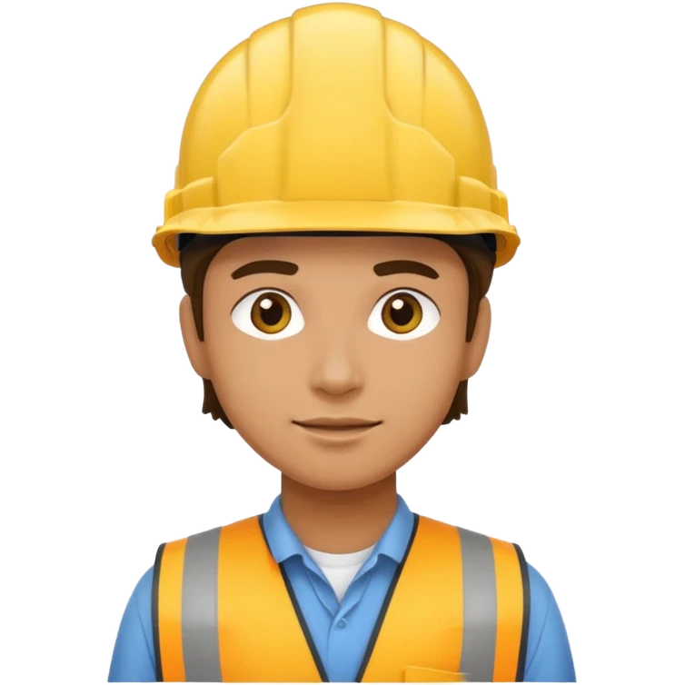 worker in a yellow helmet emoji