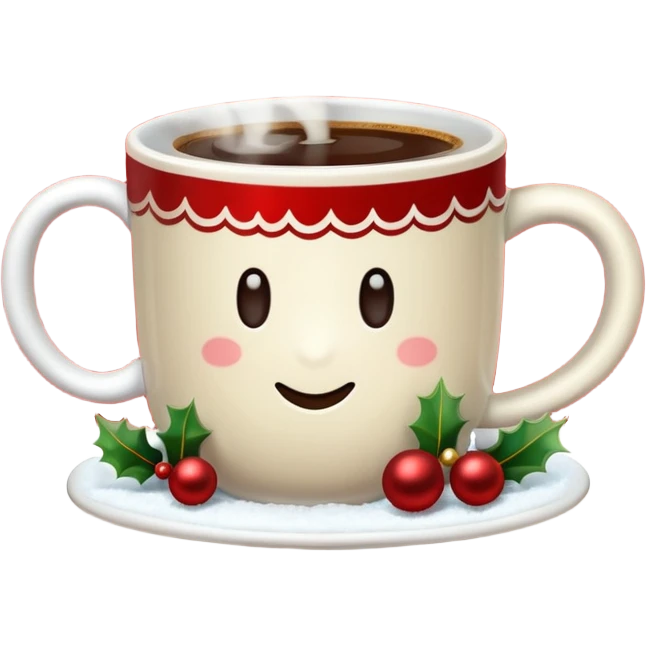 vanilla coffee christmas emoji