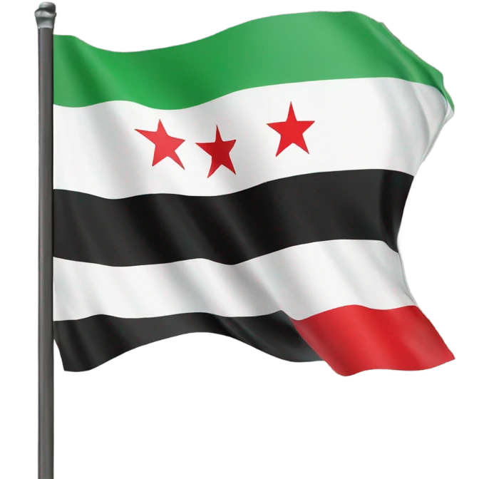 Free syria flag emoji