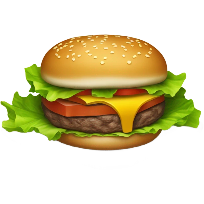 Burger and fries emoji
