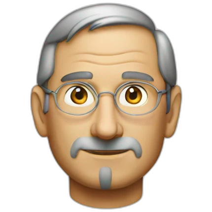 apple logo steve jobs emoji