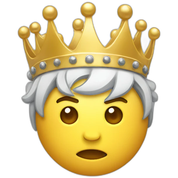 google chrome logo with a crown emoji