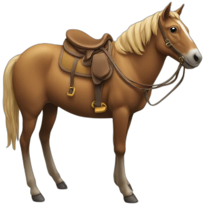 Chat sur un chameau emoji