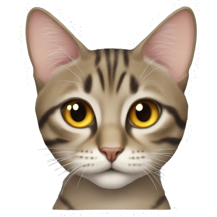 tatlı 3 tane üst üste kedi emoji