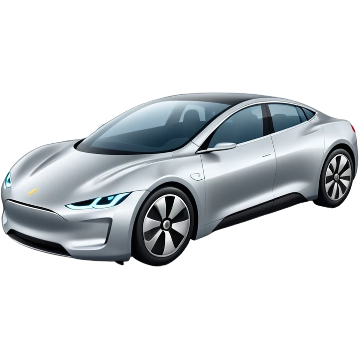 modern sleek electric car emoji