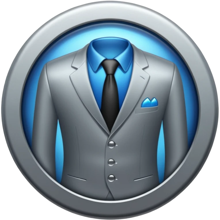 suit button no smiley emoji