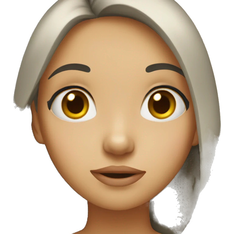 girl whispering emoji