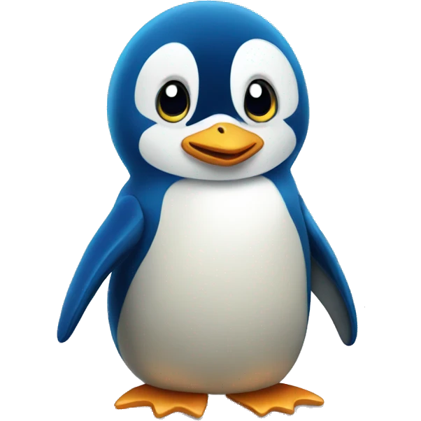 blue pinguin emoji