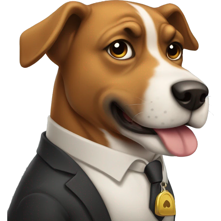 Dog boss emoji