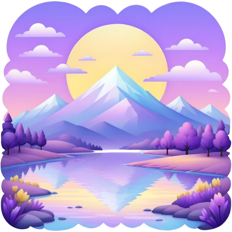  Pastel-white-yellow-purple-Iridescent-aesthetic-scenic-scenery-Decoration emoji