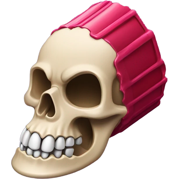 Skull lipstick emoji
