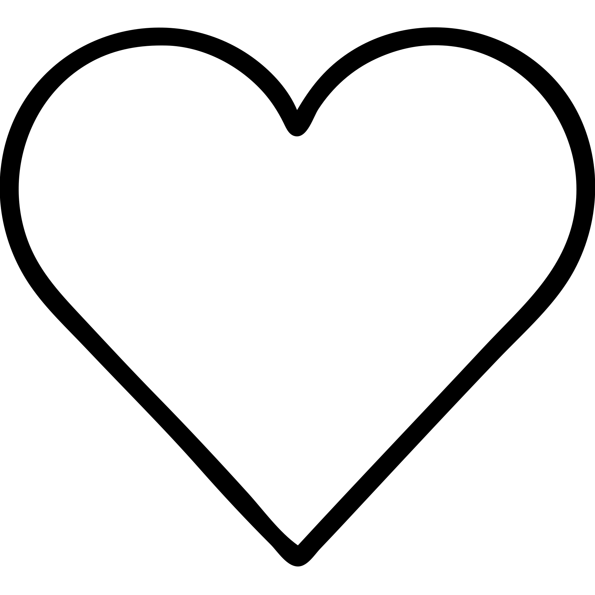 outlined heart icon emoji