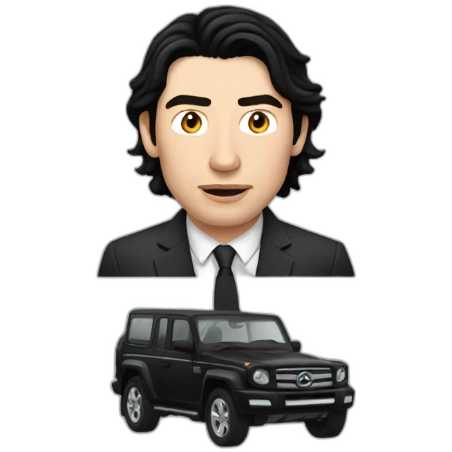 Adam Driver driving emoji