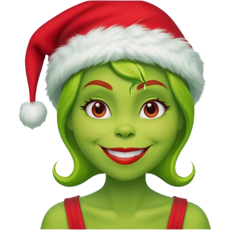 Grinch woman emoji