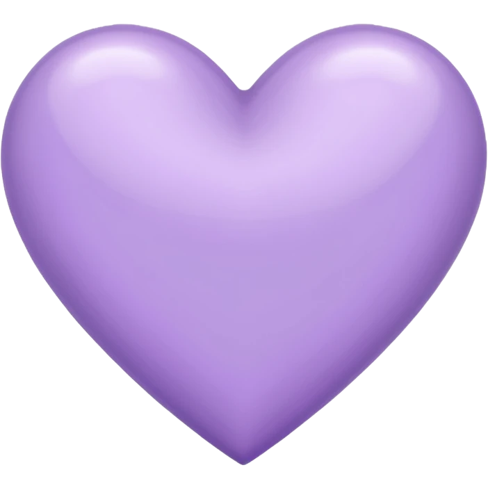 Lavender colored heart emoji