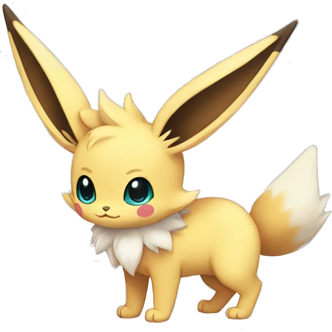 Kawaii Eeveelution-Cute-Pokémon-fusion full body emoji