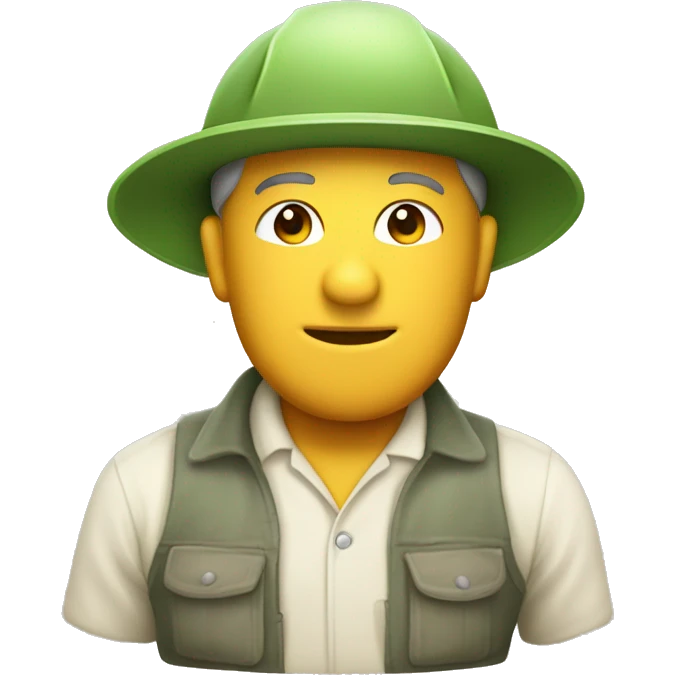 gardener pith helmet emoji