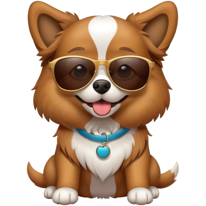 dog wearing sunglasses emoji