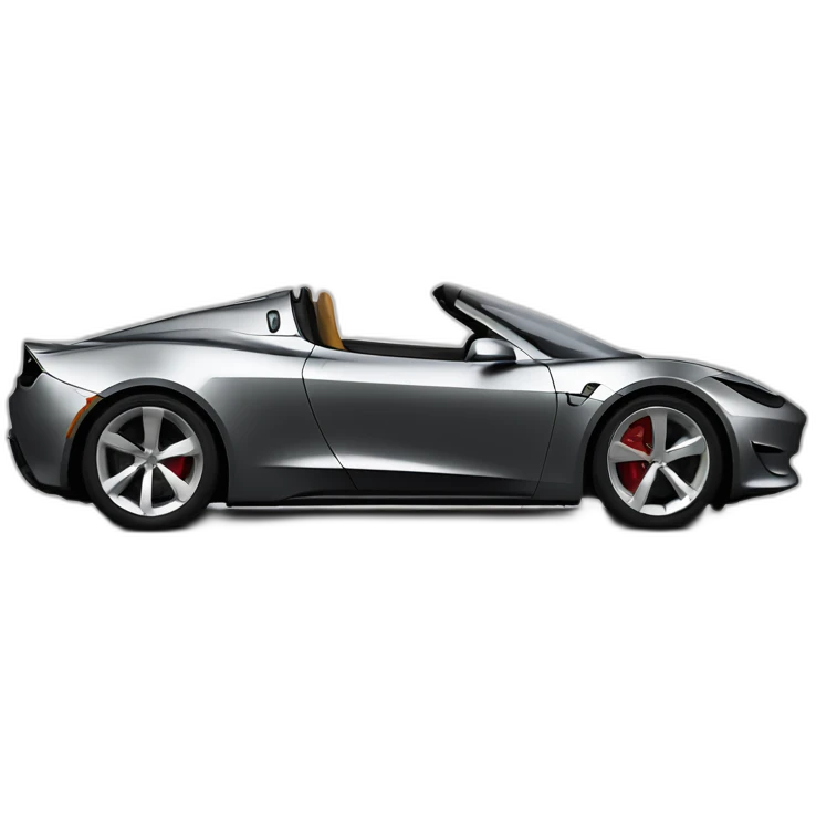 tesla roadster front view emoji