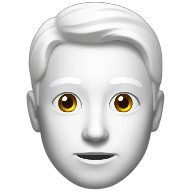 Blank white emoji