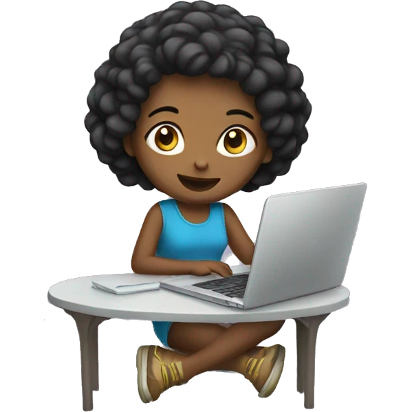 Girl with laptop emoji
