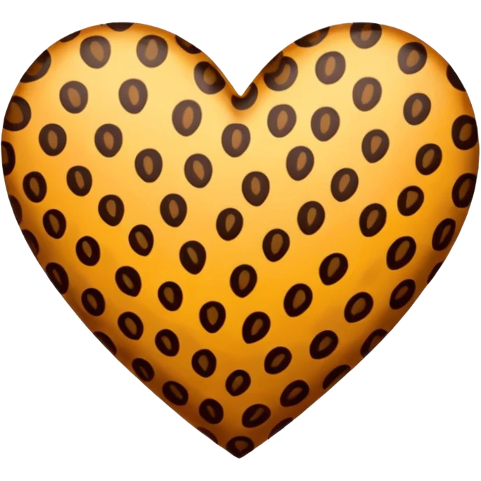 Leoparlı kalp emoji