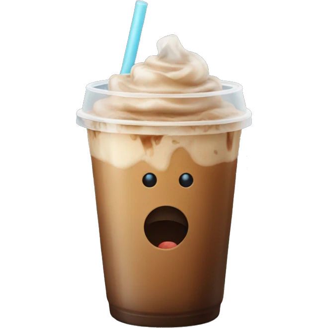 Iced coffee emoji