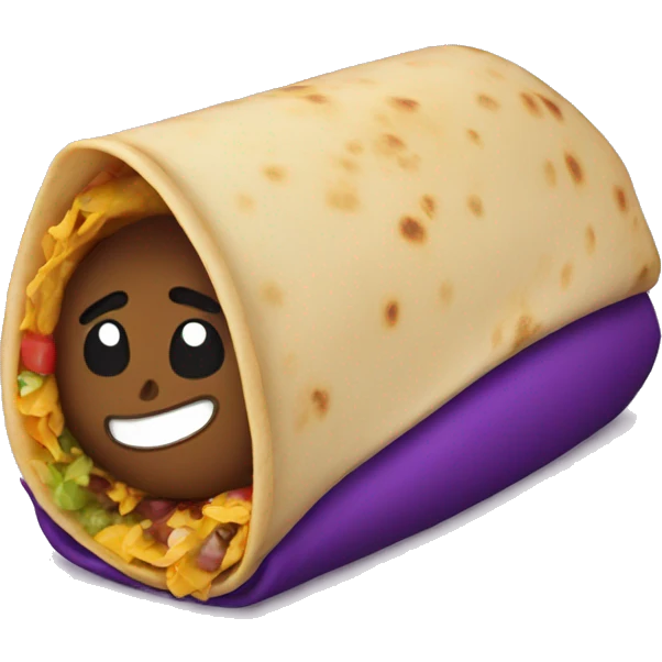 Purple burito emoji